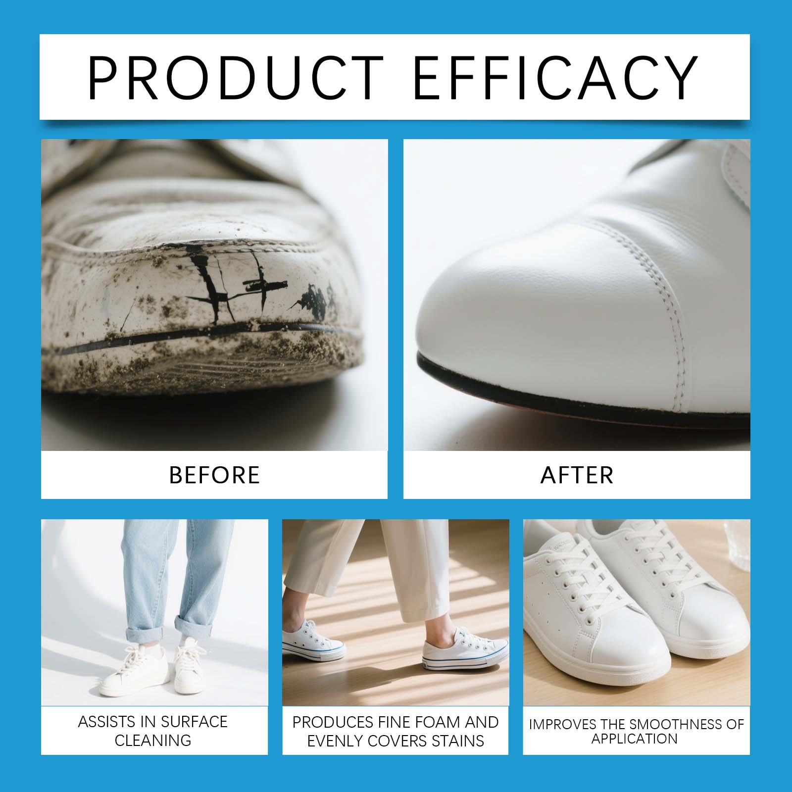 White Shoe Cleaner Cream Sneak - Sneaker Care Spray review and price
