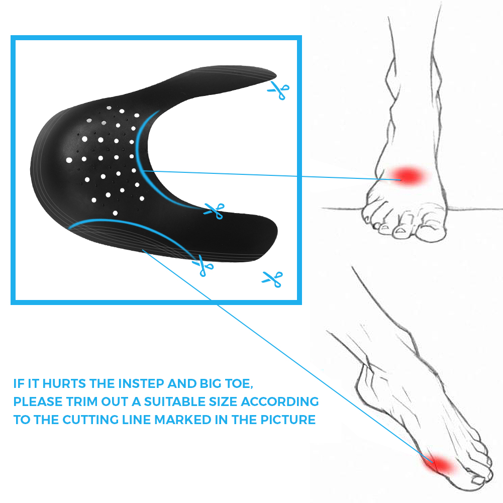 1 Pair Shoe Trees Sneaker Air  - Crease Protector Toe review and price