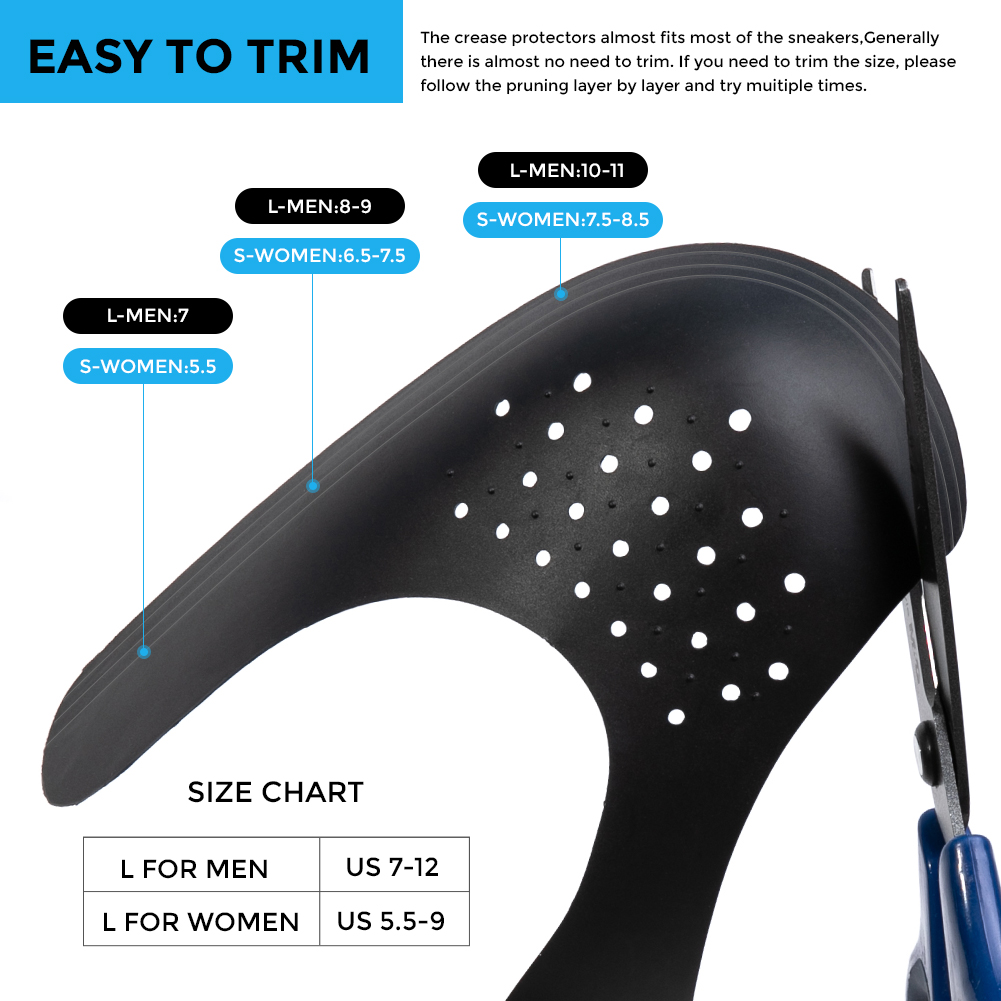 1 Pair Shoe Trees Sneaker Air  - Crease Protector Toe review and price